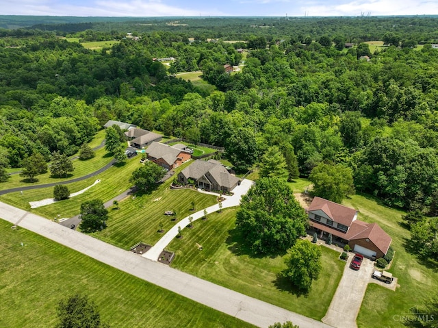 18092 Horizon Way, Lawrenceburg, IN 47025 - drone / aerial view of a heavily wooded area