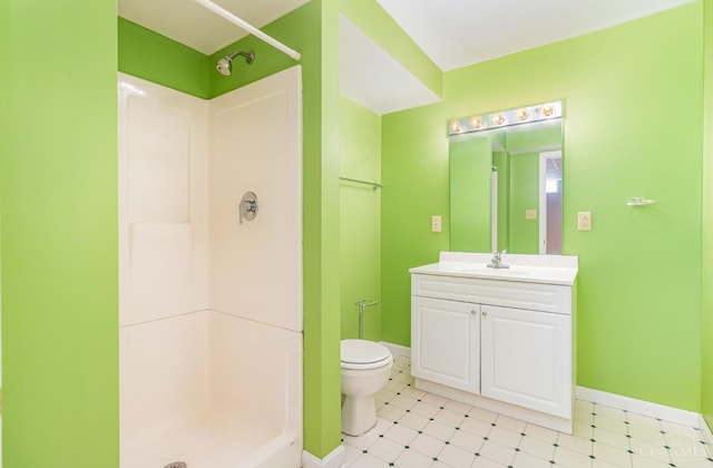 7693 Misty Springs Ct, Deerfield Twp, OH 45040 - bathroom with a shower, tile patterned floors, and vanity