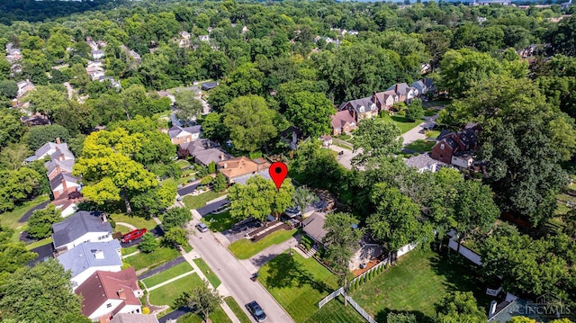 2783 Losantiridge Ave, Columbia Twp, OH 45213 - aerial view of property and surrounding area featuring nearby suburban area and a forest