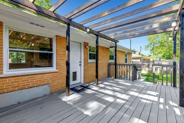 2783 Losantiridge Ave, Columbia Twp, OH 45213 - wooden terrace featuring a pergola