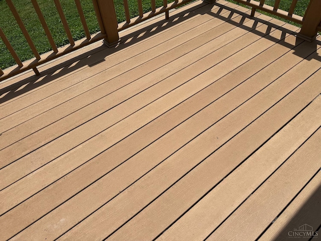 1285 Oakmont Dr, Hamilton, OH 45013 - wooden deck with radiator