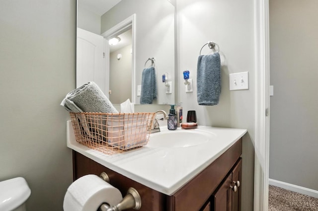 7981 Oakbridge Way, Green Twp, OH 45248 - half bath featuring vanity and toilet