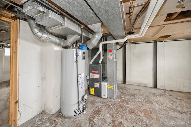 4644 Alpine Ave, Blue Ash, OH 45242 - unfinished below grade area with gas water heater and heating unit