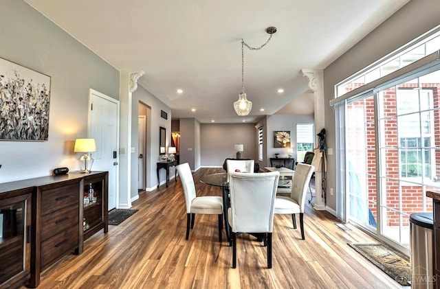 4623 Steeplechase Dr, Batavia Twp, OH 45103 - dining room featuring wood finished floors and recessed lighting