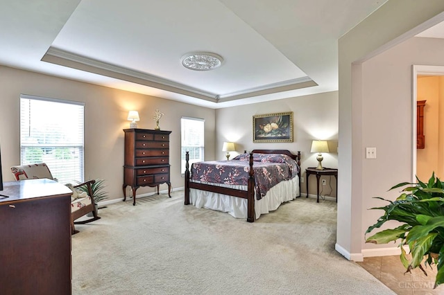 4623 Steeplechase Dr, Batavia Twp, OH 45103 - carpeted bedroom featuring a raised ceiling and multiple windows