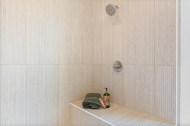 2241 Kemper Ln, Cincinnati, OH 45206 - bathroom view of a tile shower