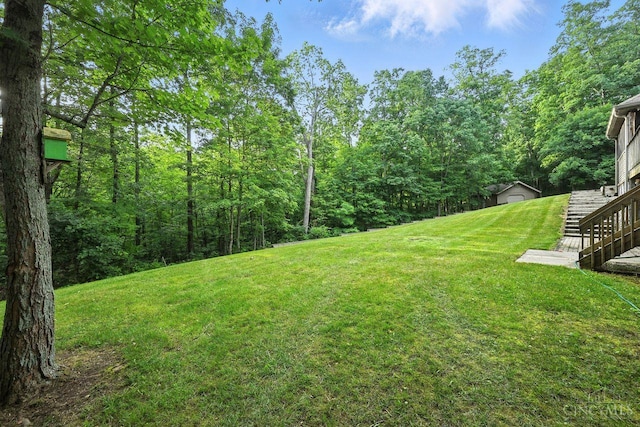 11545 Deer Trace Ln, Harrison Twp, OH 45030 - view of grassy yard with a view of trees