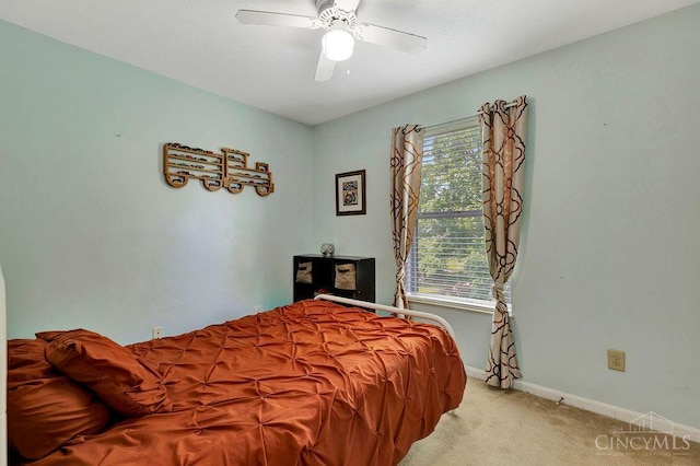 1165 Mcguffey Ln, Union Twp, OH 45103 - carpeted bedroom featuring baseboards and ceiling fan