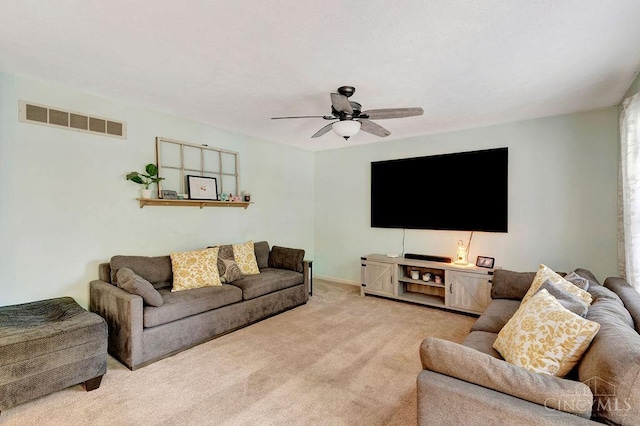 1165 Mcguffey Ln, Union Twp, OH 45103 - living area featuring carpet and ceiling fan
