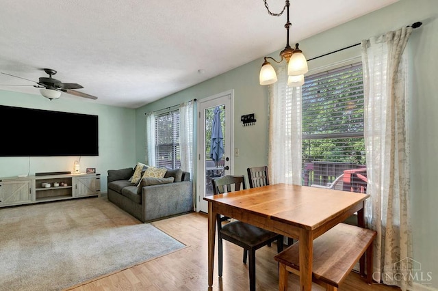 1165 Mcguffey Ln, Union Twp, OH 45103 - dining space featuring wood finished floors and a ceiling fan