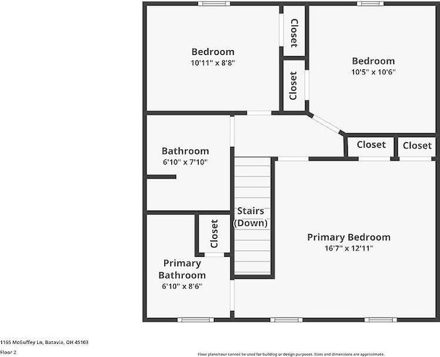 1165 Mcguffey Ln, Union Twp, OH 45103 - view of floor plan / room layout