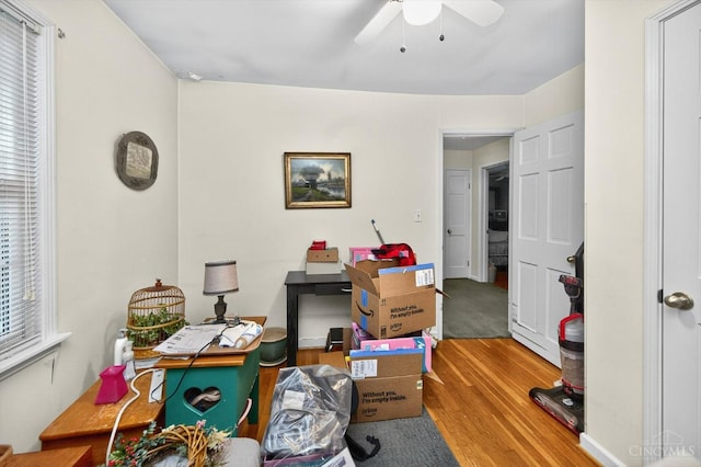 10410 Maria Ave, Springfield Twp, OH 45231 - office space with wood finished floors and ceiling fan