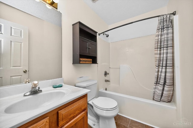90 Lorelei Dr, Perry Twp, OH 45118 - full bath with shower / bath combo with shower curtain, vanity, and tile patterned flooring