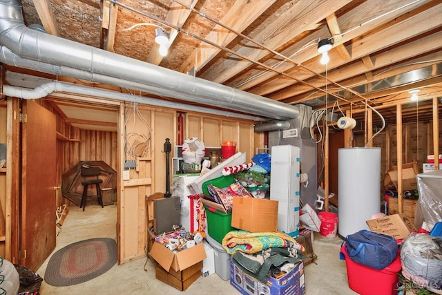 90 Lorelei Dr, Perry Twp, OH 45118 - unfinished below grade area with water heater