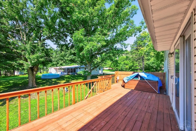 90 Lorelei Dr, Perry Twp, OH 45118 - wooden deck with a yard