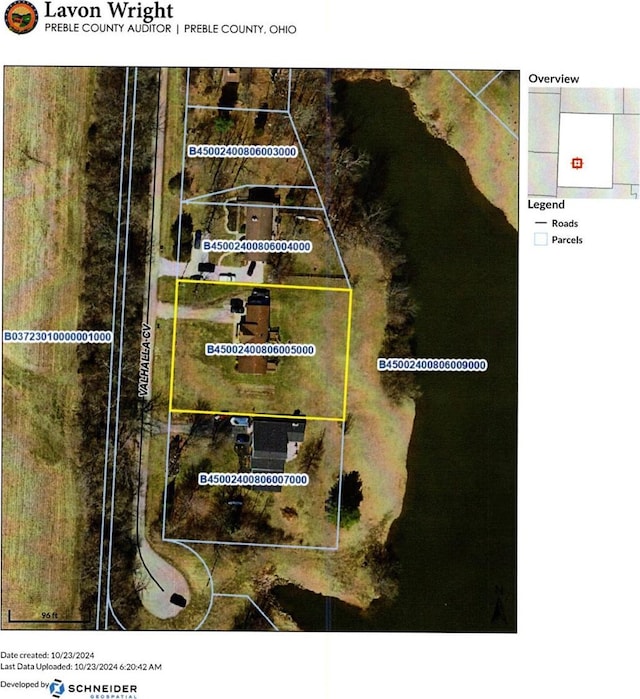 207 Valhalla Cv, Lakengren, OH 45320 - map of property location featuring property parcel outlined