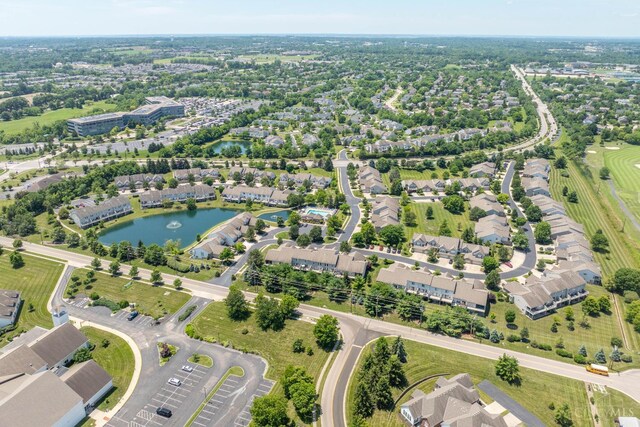 4247 Fieldsedge Dr, Mason, OH 45040 - aerial overview of property's location featuring a large body of water and nearby suburban area