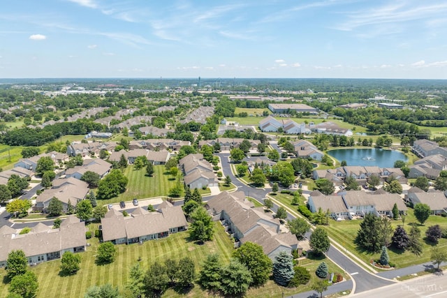 4247 Fieldsedge Dr, Mason, OH 45040 - aerial perspective of suburban area featuring a large body of water