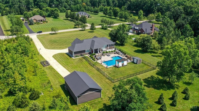 7948 Red Fox Trl, Hamilton Twp, OH 45152 - bird's eye view of a pool area