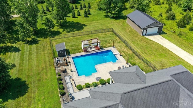 7948 Red Fox Trl, Hamilton Twp, OH 45152 - aerial view of a pool