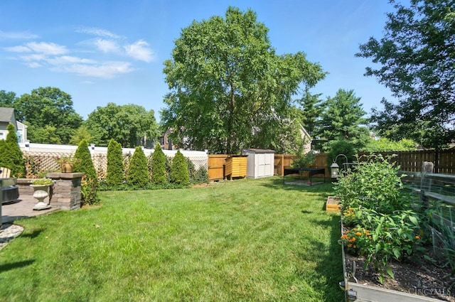 8608 Sunmont Dr, Anderson Twp, OH 45255 - fenced backyard with a garden and a shed