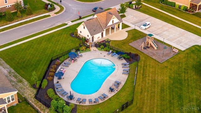 3779 Sturbridge Way, Pierce Twp, OH 45245 - drone / aerial view of a pool area