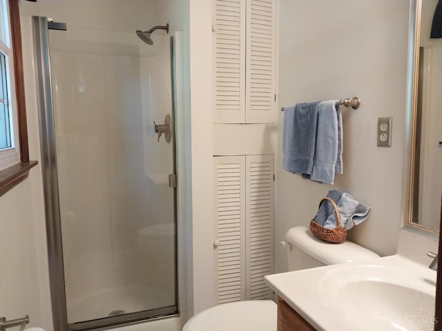 13353 State Route 28 W, Greenfield, OH 45123 - bathroom featuring a closet, a stall shower, and vanity