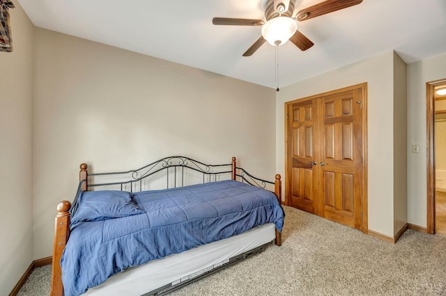 1900 Lani Dr, Washington Twp, OH 45320 - bedroom featuring carpet and ceiling fan