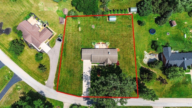 1900 Lani Dr, Washington Twp, OH 45320 - aerial overview of property's location featuring property boundaries highlighted