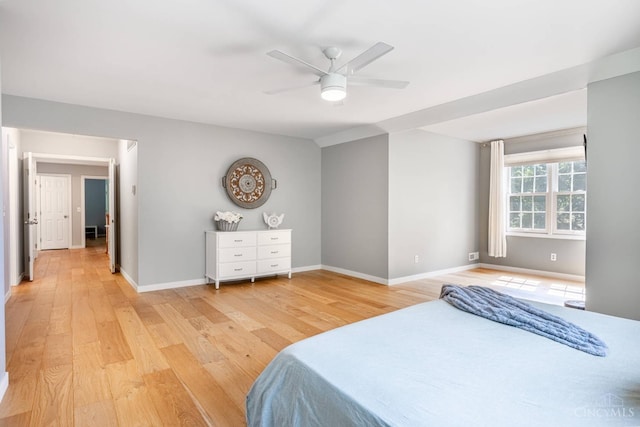8551 Trillium Ridge Ln, Anderson Twp, OH 45255 - bedroom with light wood-style flooring and ceiling fan