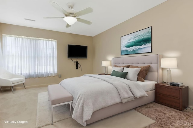 1301 Laurel Brook Way, Lebanon, OH 45036 - carpeted bedroom featuring baseboards and a ceiling fan