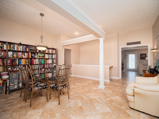 7854 Cape Cod Ct, West Chester, OH 45069 - dining room with a textured ceiling