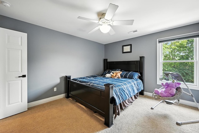 7066 Hearthside Ct, Liberty Twp, OH 45011 - bedroom featuring carpet and a ceiling fan