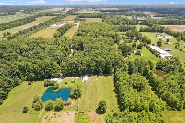 14697 Bodman Rd, Sterling Twp, OH 45154 - aerial view of sparsely populated area with a nearby body of water