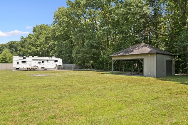 14697 Bodman Rd, Sterling Twp, OH 45154 - view of yard with an outbuilding