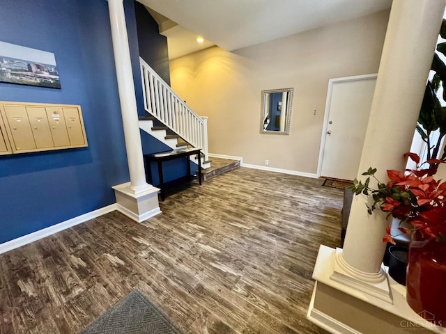 955 Pavilion St Unit 4, Cincinnati, OH 45202 - foyer entrance featuring wood finished floors and stairway