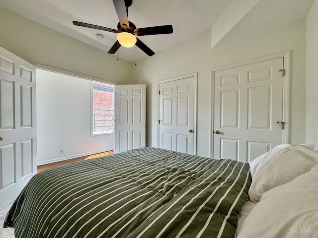 955 Pavilion St Unit 4, Cincinnati, OH 45202 - bedroom featuring ceiling fan and baseboards
