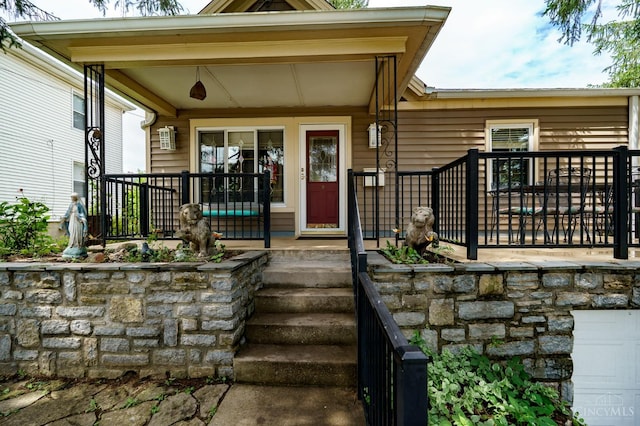 8012 Euclid Ave, Madeira, OH 45243 - entrance to property featuring covered porch