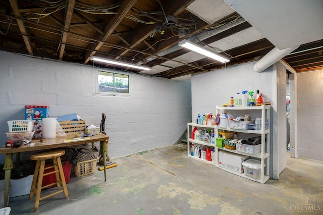 8012 Euclid Ave, Madeira, OH 45243 - below grade area featuring concrete block wall