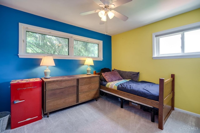 8012 Euclid Ave, Madeira, OH 45243 - bedroom with carpet flooring and a ceiling fan