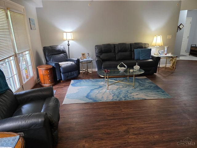 311 Miami Trce Unit 5, Harrison, OH 45030 - living area featuring wood finished floors and baseboards
