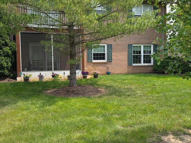 311 Miami Trce Unit 5, Harrison, OH 45030 - view of side of home featuring brick siding and a yard