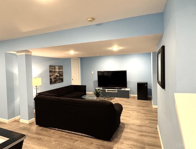 6330 Branch Hill Miamiville Rd, Miami Twp, OH 45140 - living room featuring wood finished floors and recessed lighting