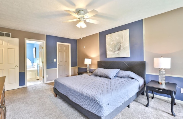 6330 Branch Hill Miamiville Rd, Miami Twp, OH 45140 - bedroom featuring carpet floors, ensuite bath, and ceiling fan