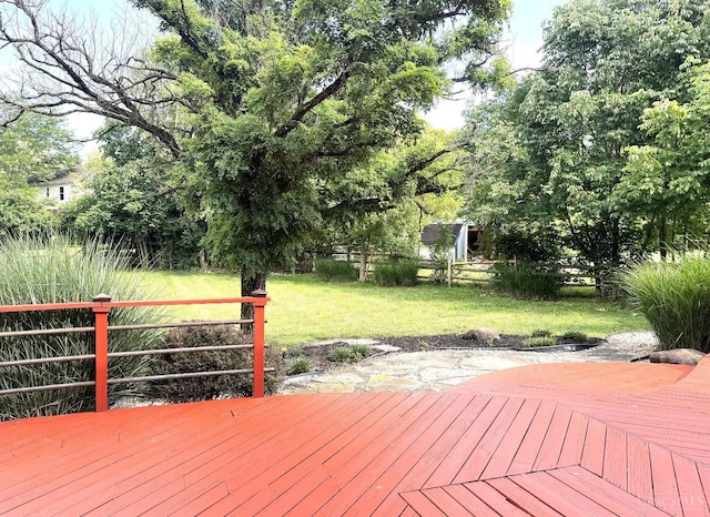 6330 Branch Hill Miamiville Rd, Miami Twp, OH 45140 - wooden deck with a yard