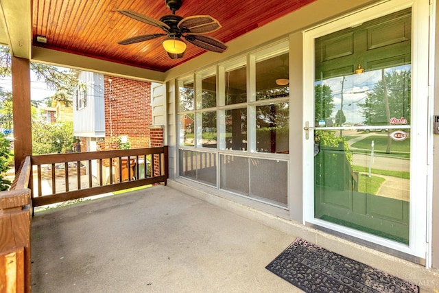 3324 Moonridge Dr, Green Twp, OH 45248 - covered porch with ceiling fan