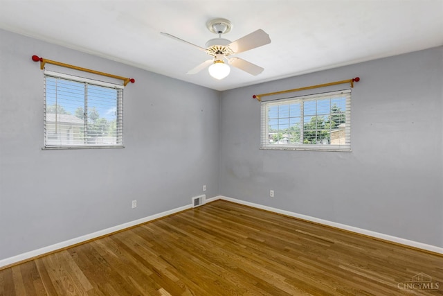 3324 Moonridge Dr, Green Twp, OH 45248 - unfurnished room with wood finished floors and ceiling fan