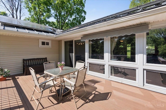 281 Compton Rd, Wyoming, OH 45215 - wooden deck featuring outdoor dining area