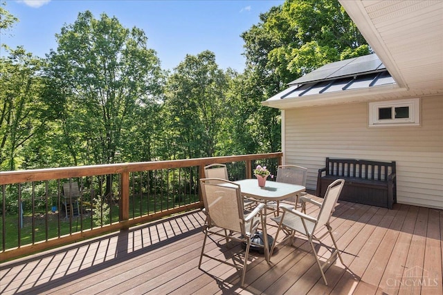 281 Compton Rd, Wyoming, OH 45215 - deck featuring outdoor dining space