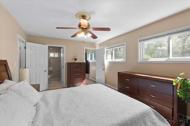 281 Compton Rd, Wyoming, OH 45215 - bedroom featuring ensuite bath and ceiling fan